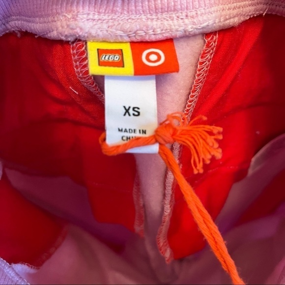 Lego joggers w 4 functional pockets pink w red stripes - Picture 7 of 10